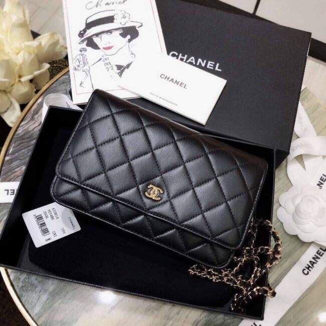 Túi Đeo Chéo Chanel Lambskin Wallet On Chain Bag Black likeauthentic