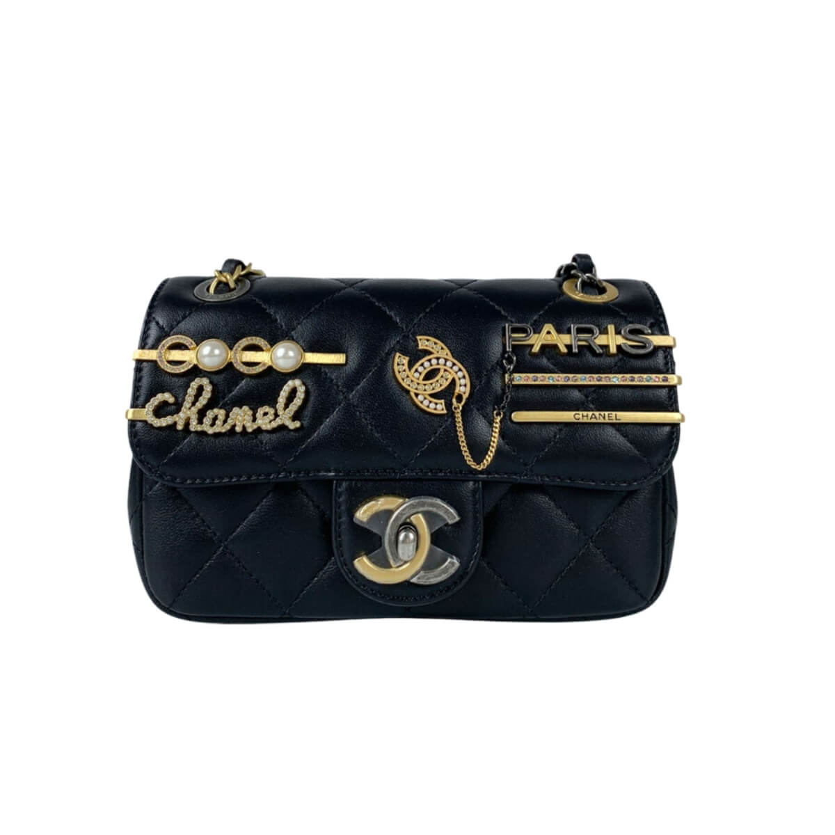 Túi dáng trống dạng hộp dáng tròn công sở Chanel Vanity C024212