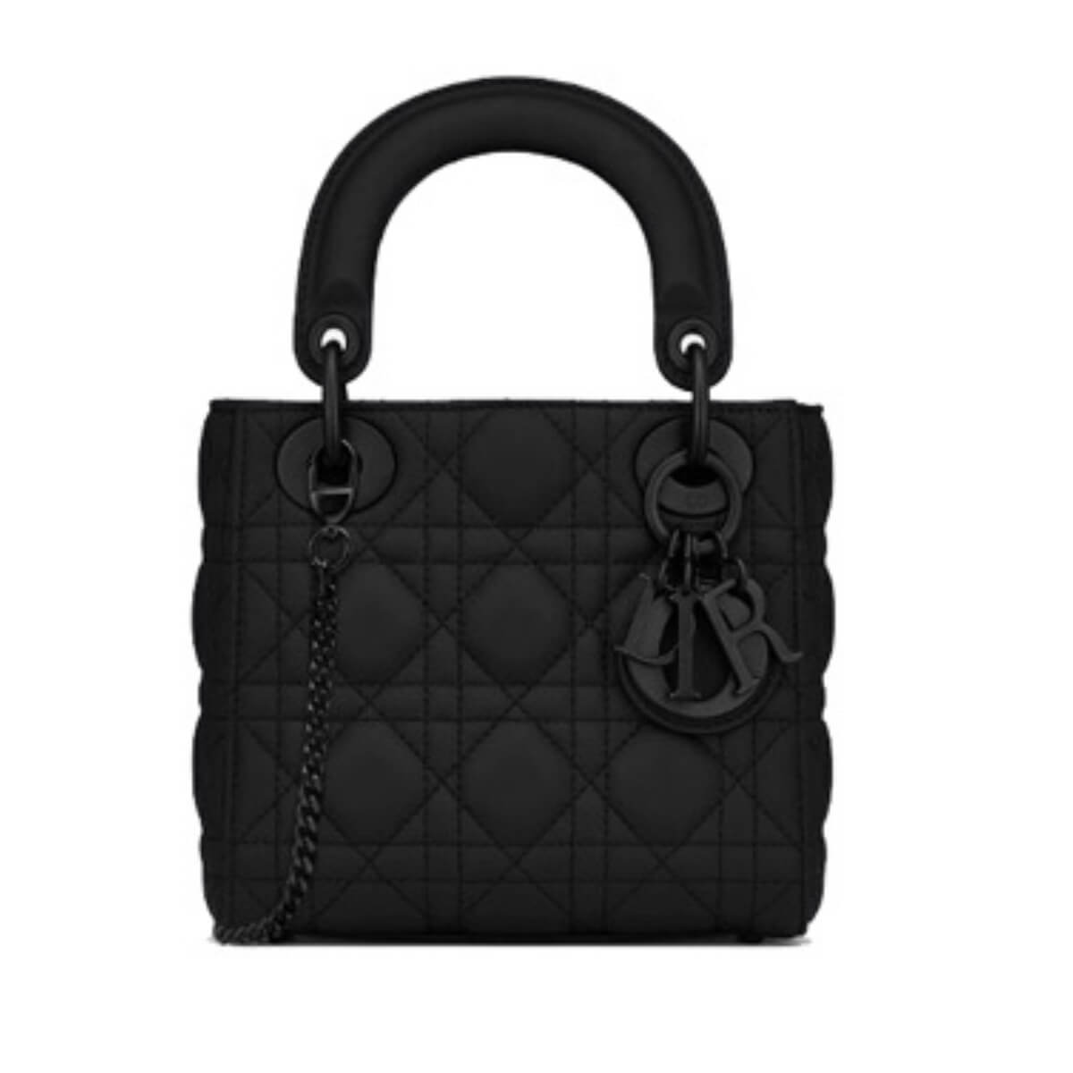 Lady Dior Black Ultramatte Cannage Calfskin Luxury Bags  Wallets on  Carousell